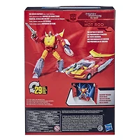 Transformers Studio Series 86, figurine Autobot Hot Rod 1986 de 16,5 cm du film Transformers: Le Film, classe Voyageur, dès 8 ans