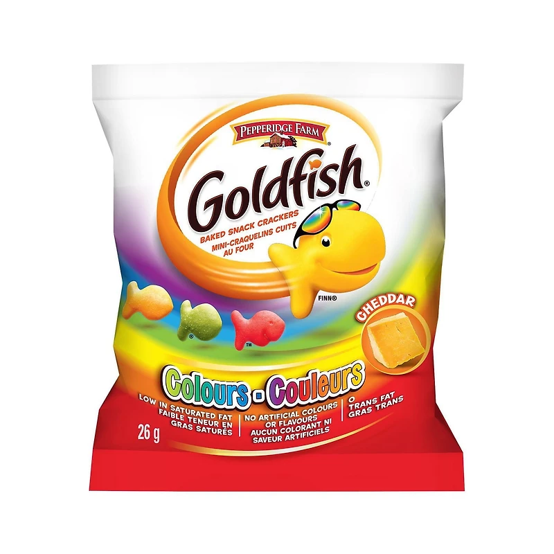 Goldfish® Craquelins Couleurs, (6 x 26g Sachets) Craquelins Goldfish Cheddar 6 *26 g