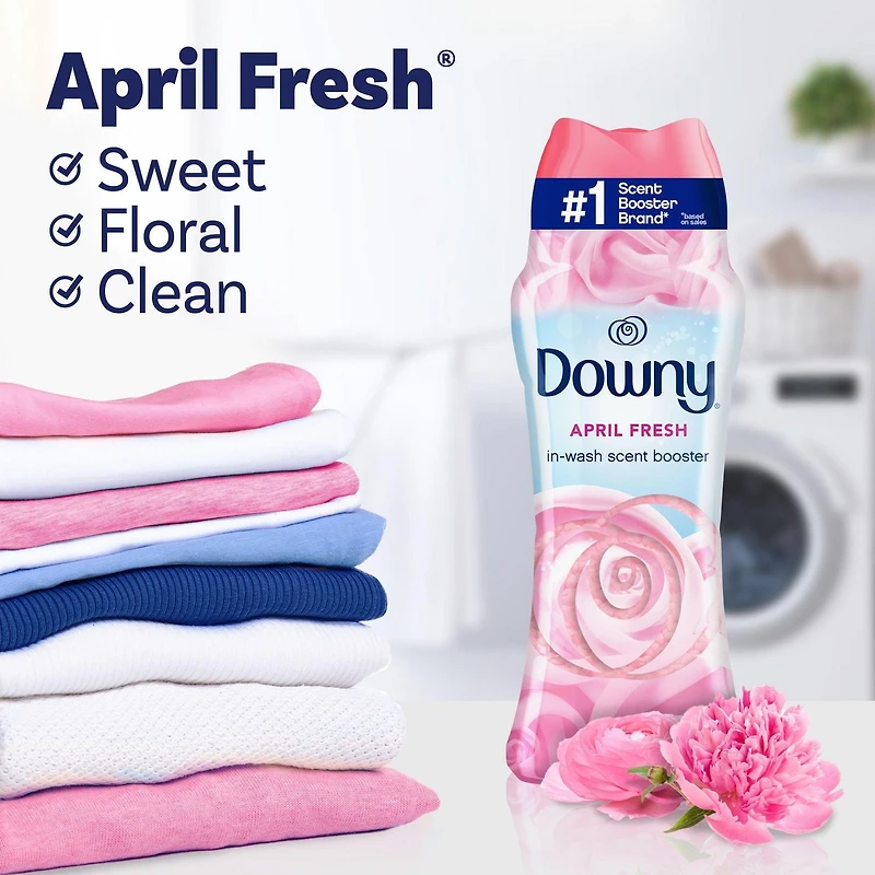 Perles rehausse-parfum pour la lessive Downy, Fraîcheur d’avril