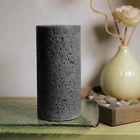 Hometrends 6" Dark Amber & Peony Scented Pillar Candle