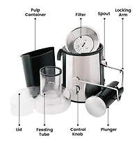 Total Chef Extracteur de Jus 700W Juicin' Power, Lame en Acier Chirurgical pour un Pressage Rapide et Efficace