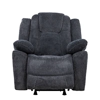 Fauteuil berçant inclinable Primo Anakin 38 po avec levier – fauteuil rembourré, inclinaison manuelle, dossier coussiné, pour salon
