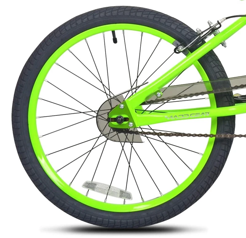 Vélo BMX Madd Gear 20 po pour garçons - Vert - 5 à 9