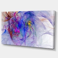Designart Blue Mystic Psychedelic Texture Canvas Wall Art