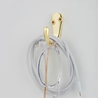 Era Single Hook 2-Pack Gold, 1.70 x 0.67 x 1.42 in