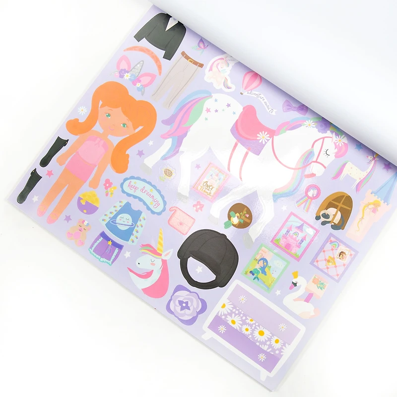 Made By Me Repositionable Sticker Book Fairytale Land