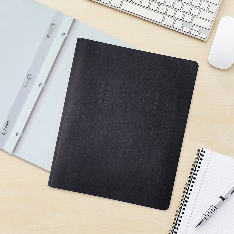 PEN+GEAR PROTÈGE-DOCUMENT CLAIR, 9.4" x 11.5",NOIR