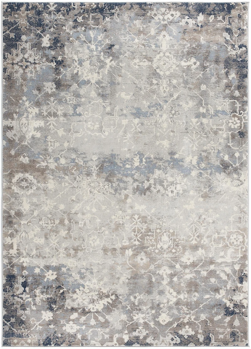 Rug Branch Havana 2' x 16' (Exact Size: 2'3" 16') Abstract Indoor Runner Rug, Blue Navy, Contemporary - Entryway, Hallway, Bathroom, and Kitchen