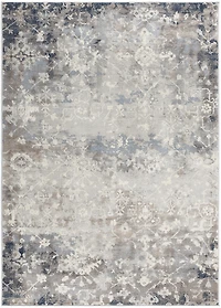 Rug Branch Havana 2' x 16' (Exact Size: 2'3" 16') Abstract Indoor Runner Rug, Blue Navy, Contemporary - Entryway, Hallway, Bathroom, and Kitchen