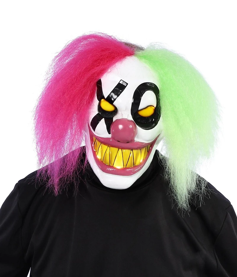 Façon de célébrer adulte unisexe Halloween Xtreme Neon XO Accessoire de costume de masque de clown