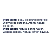 Montellier Eau de source naturelle gazeuse au citron 6 x 1 L, Bouteilles 6 x 1 L