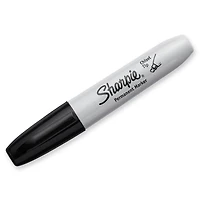 Marqueurs Permanents Sharpie Chisel, noir 4 unités