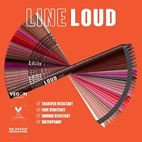 Line Loud Waterproof Lip Liner Pencil, Infused with Vitamin E, Vegan Formula