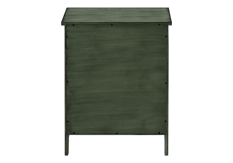 Monarch Specialties Accent Table, Nightstand, Storage Drawer, End, Side Table, Bedroom, Lamp, Storage, Antique Green Veneer, Transitional