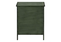 Monarch Specialties Accent Table, Nightstand, Storage Drawer, End, Side Table, Bedroom, Lamp, Storage, Antique Green Veneer, Transitional