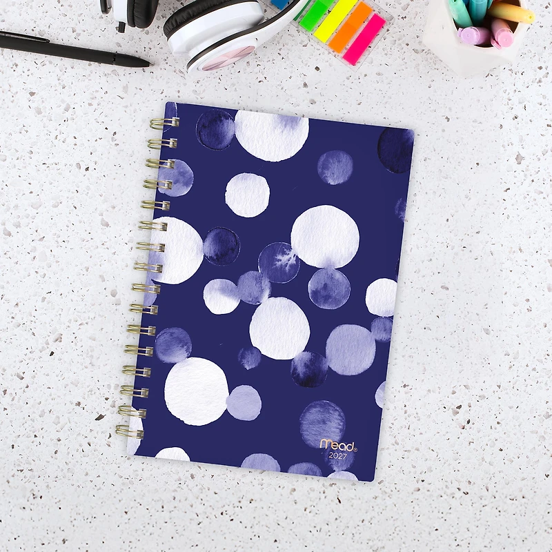Mead® Watercolour Dots SM W/M Planner, 2027