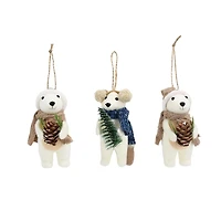 FRAÎCHE Critter ornement Set, brun