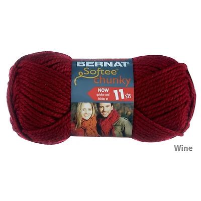 Bernat® Fil Softee® Chunky™, Acrylique #6 Super Volumineux, 3,5oz/100g