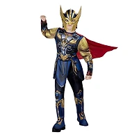 MARVEL Youth Thor Costume - Combinaison rembourrée avec cape et masque en plastique