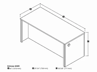 Bestar Embassy 66" Executive desk