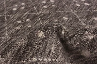 ECARPETGALLERY Tapis Noué à la Main pour Salon, Salle à Manger et Chambre à Coucher Marocain Collection Tangier 4'10" x 8'2" en Gris