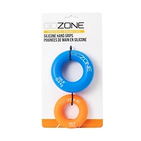 GoZone 2-Pack Hand Strength Rings – Blue/Orange, Made from durable silicone