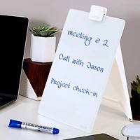 Quartet Desktop Glass Dry-Erase Easel 9" x 11"
