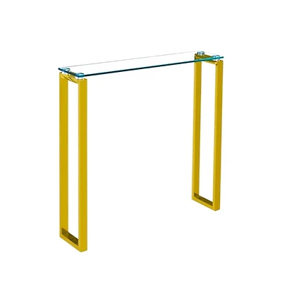 Canadian Delta Slim Console Table Gold