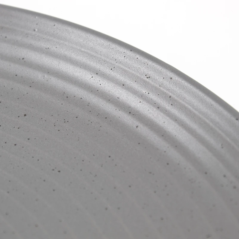 Assiette plate HT Evelyn 10.5 pouces grise