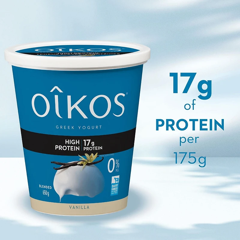 Oikos Yogourt Grec, Teneur Élevée En Protéines, Vanille 650 g