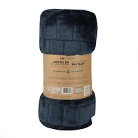 Couverture en texturé confortable recyclées, Bleu (127cm x 152cm) par Nemcor