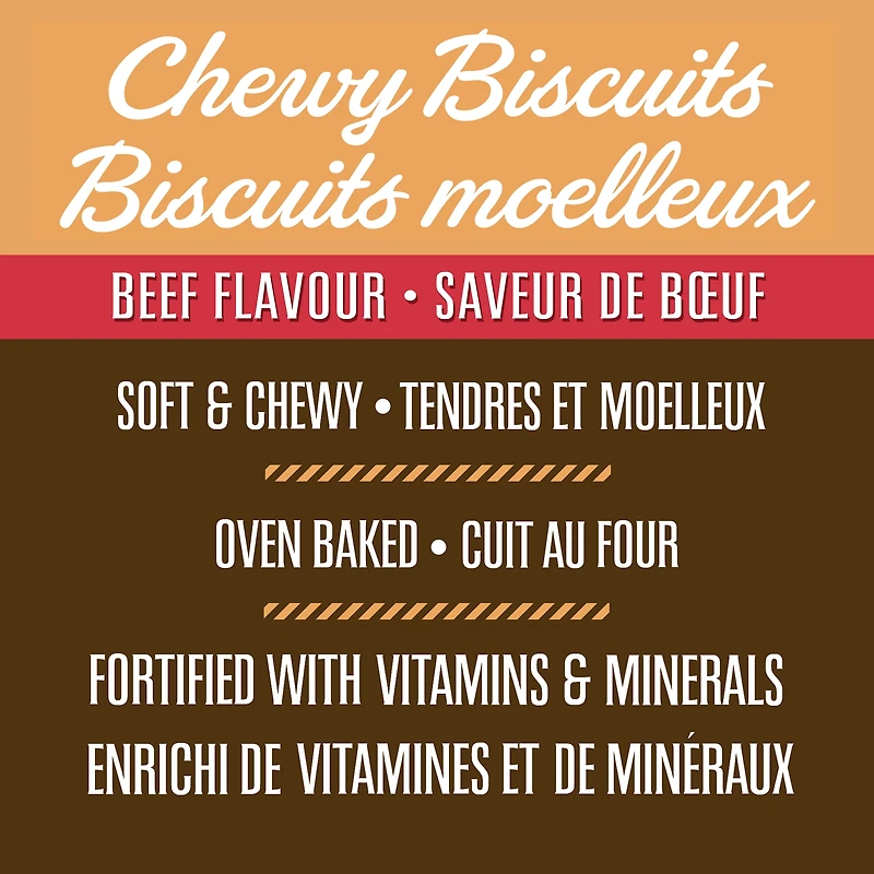 Biscuits tendres pour chiens à saveur de boeuf 708g