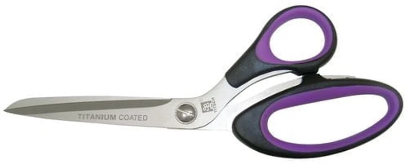 TITECH Extra Sharp Serrated Blade Scissors — 9″ (22.9 cm), Titanium‑Coated