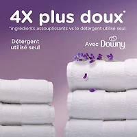 Assouplissant textile liquide Downy Ultra doux et frais, Calme, parfum Lavande et gousse de vanille, assouplissant textile Downy, assouplissant pour la lessive