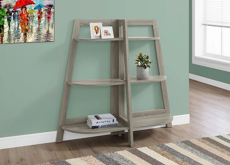 Monarch Specialties Inc Monarch Specialties Dark Taupe Bookcase