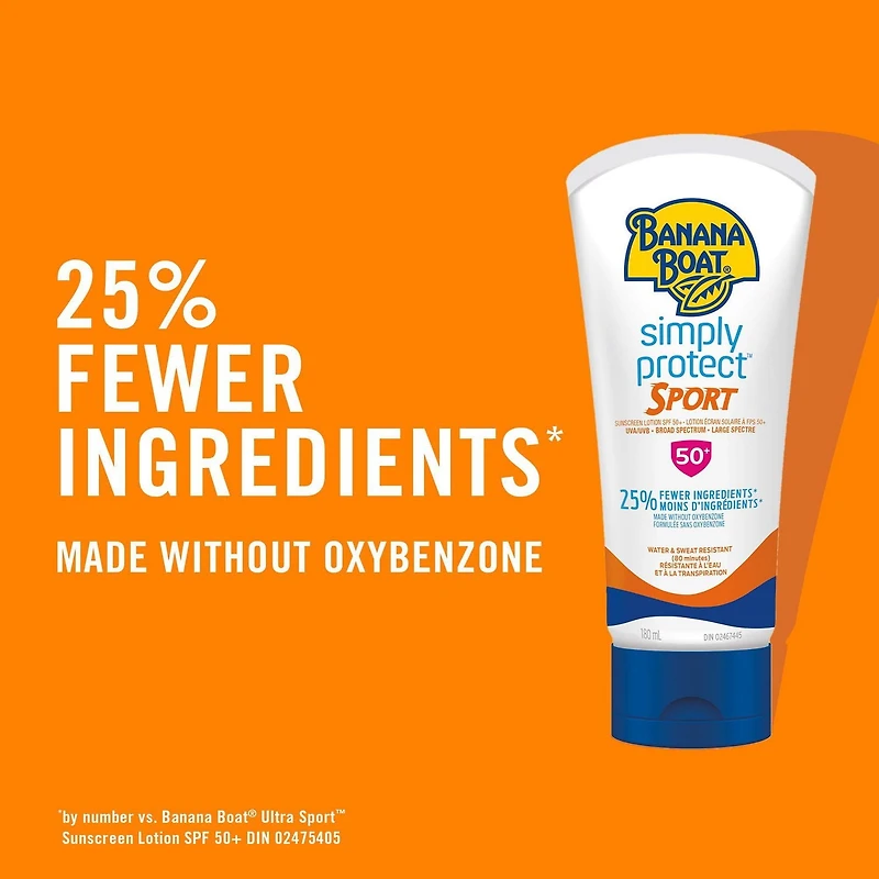 Banana Boat® Simply Protect™ Sport Mineral Sunscreen Lotion SPF 50+, 150mL