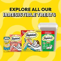 Gâteries pour chats Temptations saveur de poissons et fruits de mer, tendres à l'intérieur, croquantes à l'extérieur 180 g