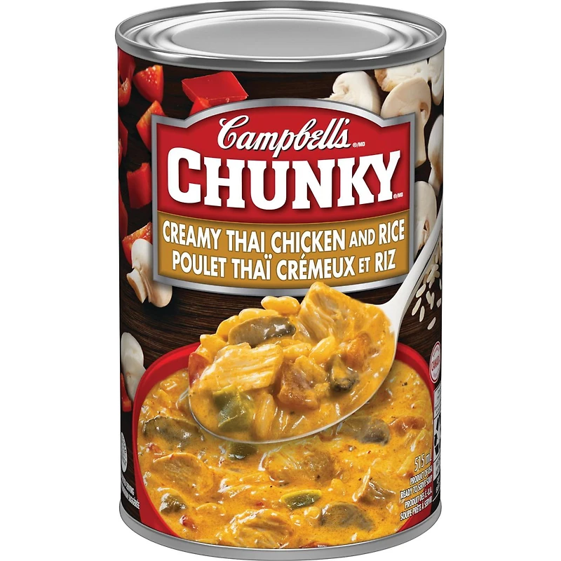 Campbell's® Chunky® Creamy Thai Chicken and Rice Ready to Serve Soup, Shelf Stable