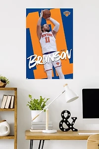 NBA New York Knicks - Jalen Brunson 24 Wall Poster, 22.375" x 34"