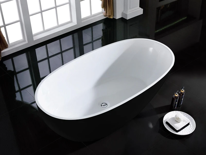A&E Bath and Shower LAYLA BLACK-NF Bathtub