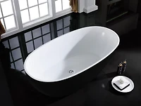 A&E Bath and Shower LAYLA BLACK-NF Bathtub