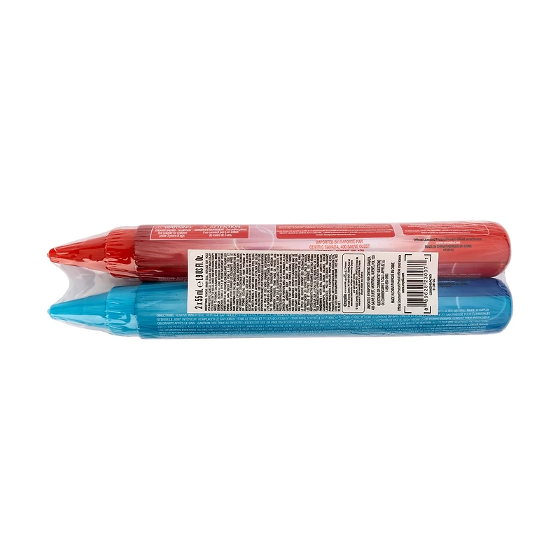 Crayola 2pk Body Wash Pens Blue & Red, Crayola 2pk Body Wash Pens Blue & Red
