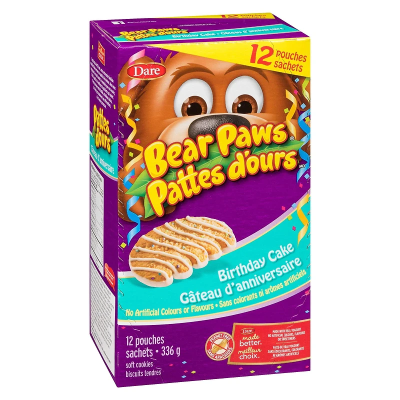Bear Paws Birthday Cake Family Pack, Dare, 336g