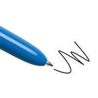 BIC 4-Color Original Retractable Ball Pens, Medium Point (1.0 mm), 12-Count Pack, Retractable Ball Pen With Long-Lasting Ink