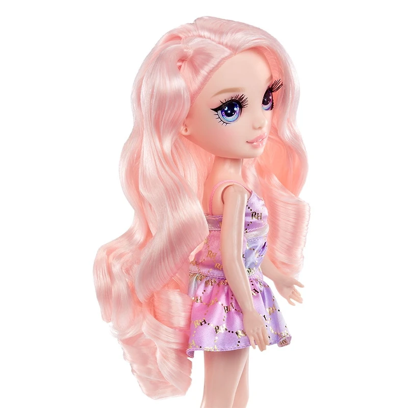 Rainbow High My Fashion Style Bella, poupée-mannequin rose de 11 po (28 cm) avec tenue originale, sac à main élégant, excellent jouet et cadeau pour les enfants de 4 à 12 ans Poupée-mannequin rose de 11 po