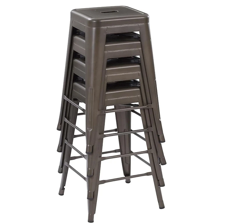 Heavenly Collection Gunmetal Tabouret de Comptoir