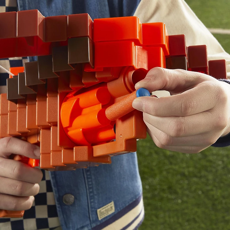 Nerf Minecraft Pillager's Crossbow Dart Blaster, Ages 8 and up