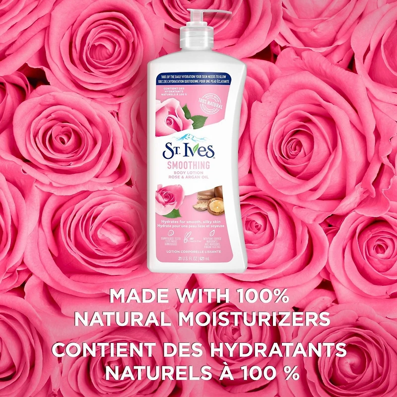 St. Ives Lotion Corporelle Lissante à la Rose et à l'Huile d'Argan