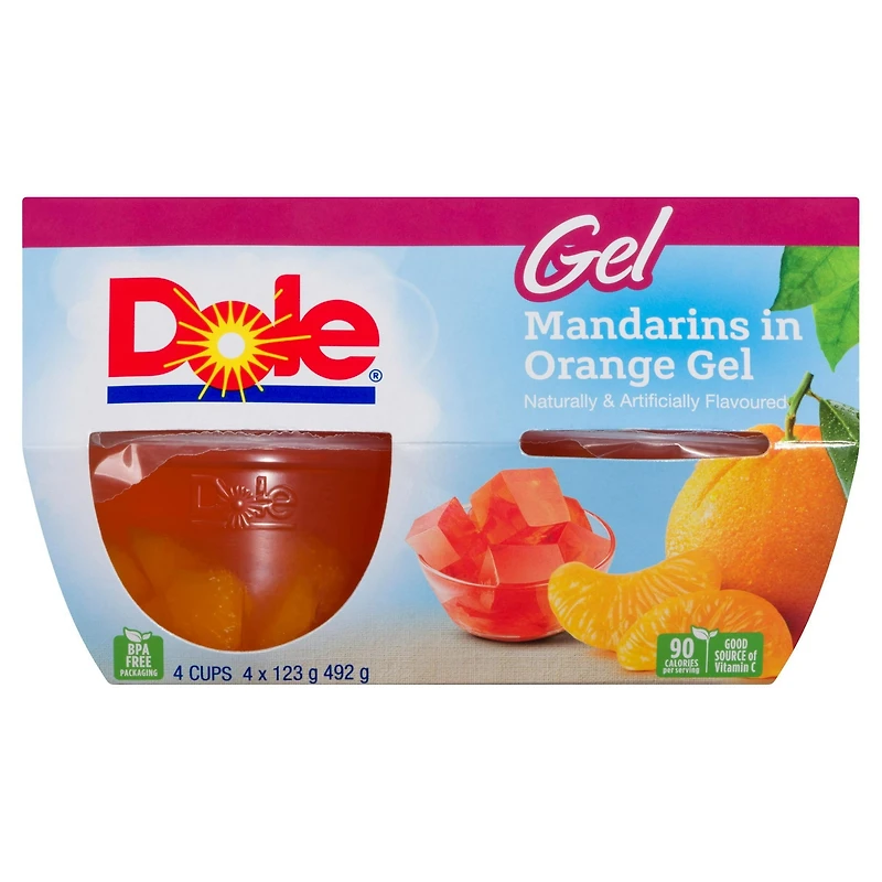 Mandarines dans gelée à l’orange de Dole 4 coupes, 492 g