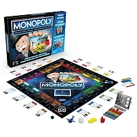 Monopoly Super banque électronique, unité bancaire électronique, jeu sans billets de banque, avec récompenses, technologie sans contact, dès 8 ans À partir de 8 ans